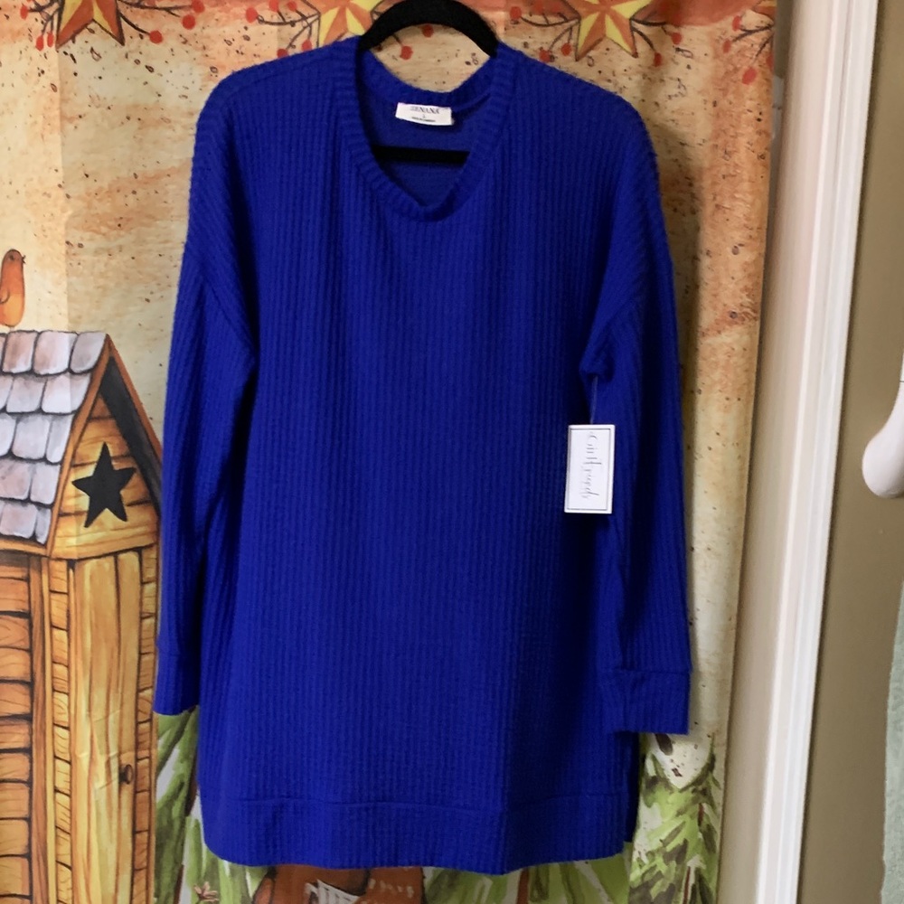 NWT Zenana brushed long sleeve tunic top